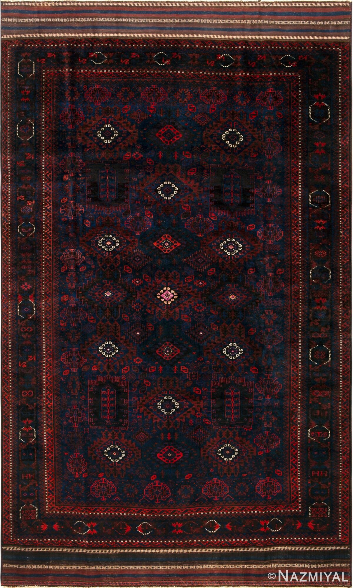 Antique Persian Baluch Rug 73093 by Nazmiyal Antique Rugs