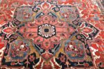 Medallion Of Large Antique Persian Heriz Serapi Rug 73061 by Nazmiyal Antique Rugs
