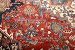 Motifs Of Large Antique Persian Heriz Serapi Rug 73061 by Nazmiyal Antique Rugs