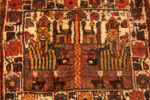 Pair Of Pictorial Antique Persian Afshar Tribal Bags 73114 by Nazmiyal Antique Rugs