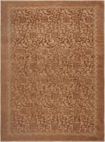 Silk And Wool Lotus Blossom Chinese Style Rug Silk And Wool Lotus Blossom Chinese Style Rug 61138 by Nazmiyal Antique Rugs