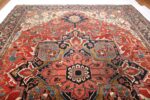 Top Of Large Antique Persian Heriz Serapi Rug 73061 by Nazmiyal Antique Rugs