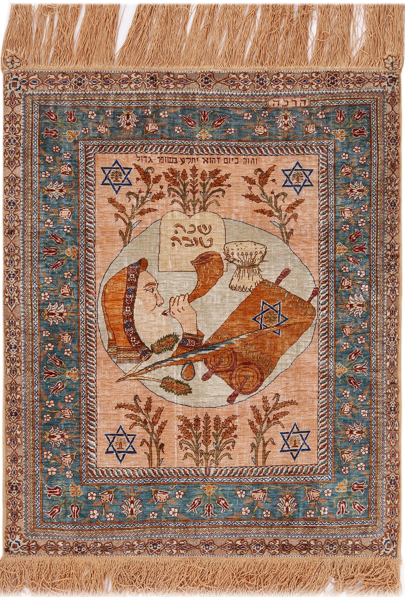 Luxurious Vintage Persian Qum Silk Rug 72793 Nazmiyal Rugs