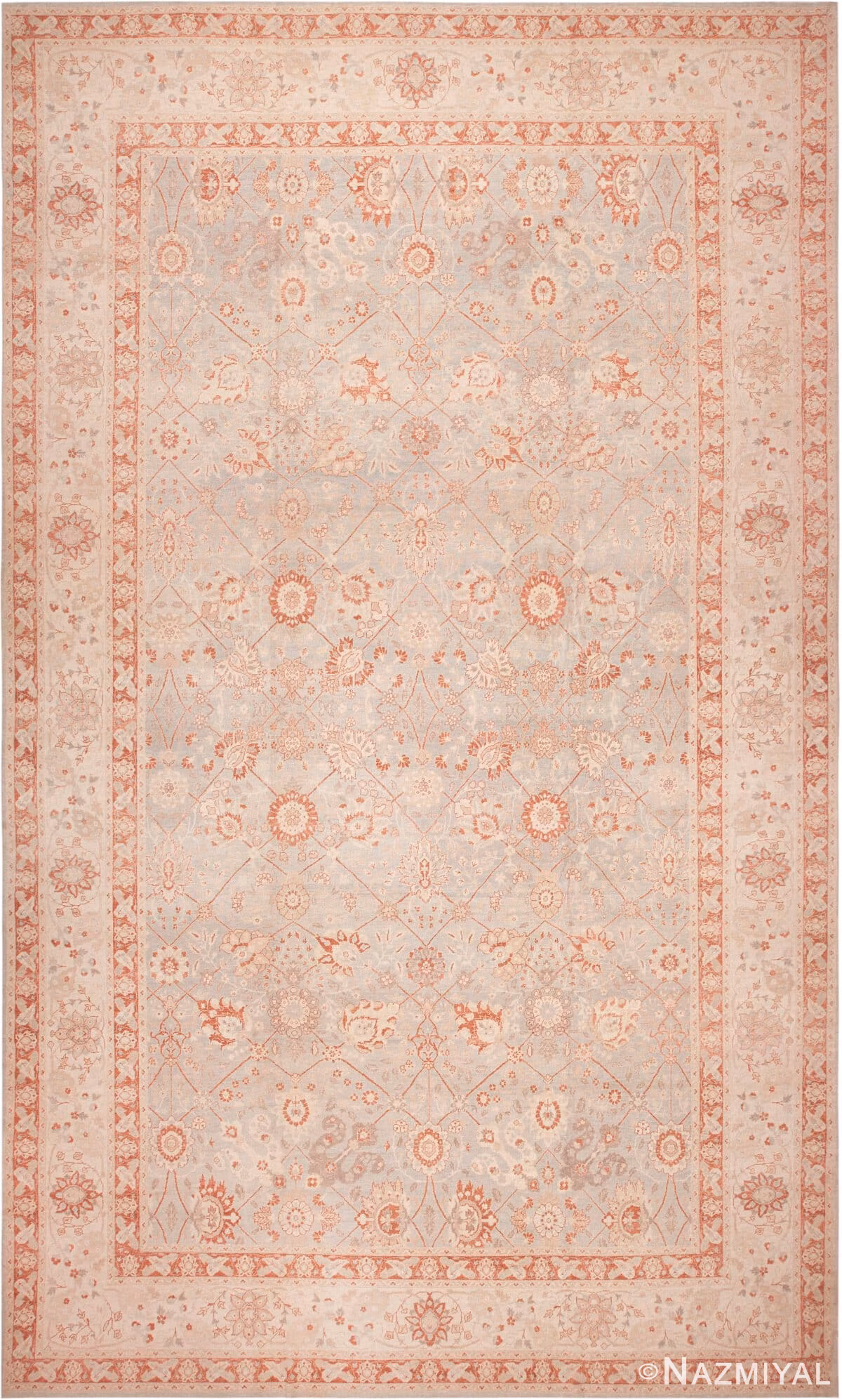 Oversized Persian Tabriz Vase Design Modern Rug 61156 by Nazmiyal Antique Rugs
