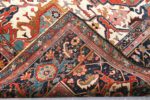 Weave Of Large Antique Persian Heriz Serapi Rug 73061 by Nazmiyal Antique Rugs