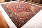 Whole View Of Large Antique Persian Heriz Serapi Rug 73061 by Nazmiyal Antique Rugs