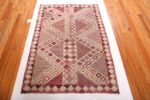 Whole View Of Vintage Swedish Marianne Richter Flat Weave Rug by Marta Maas 73102 by Nazmiyal Antique Rugs