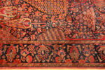 Border Of Cypress Tree Design Antique Persian Kashan Rug 73166 by Nazmiyal Antique Rugs