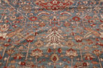 Motif Of Large Antique Persian Karajeh Heriz Serapi Rug 73197 by Nazmiyal Antique Rugs