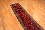 Side View Of Vintage Persian Bird Design Hamadan Runner Rug 73178 by Nazmiyal Antique Rugs