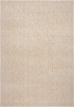 Silk & Wool Neutral Tones Modern Contemporary Rug Silk & Wool Neutral Tones Modern Contemporary Rug 61179 by Nazmiyal Antique Rugs