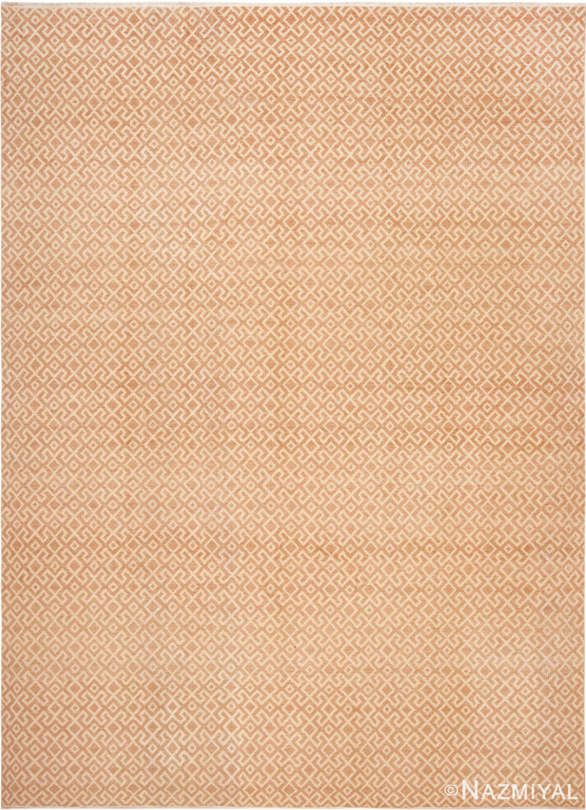 Geometric Modern Contemporary Warm Tones Rug 61174 by Nazmiyal Antique Rugs