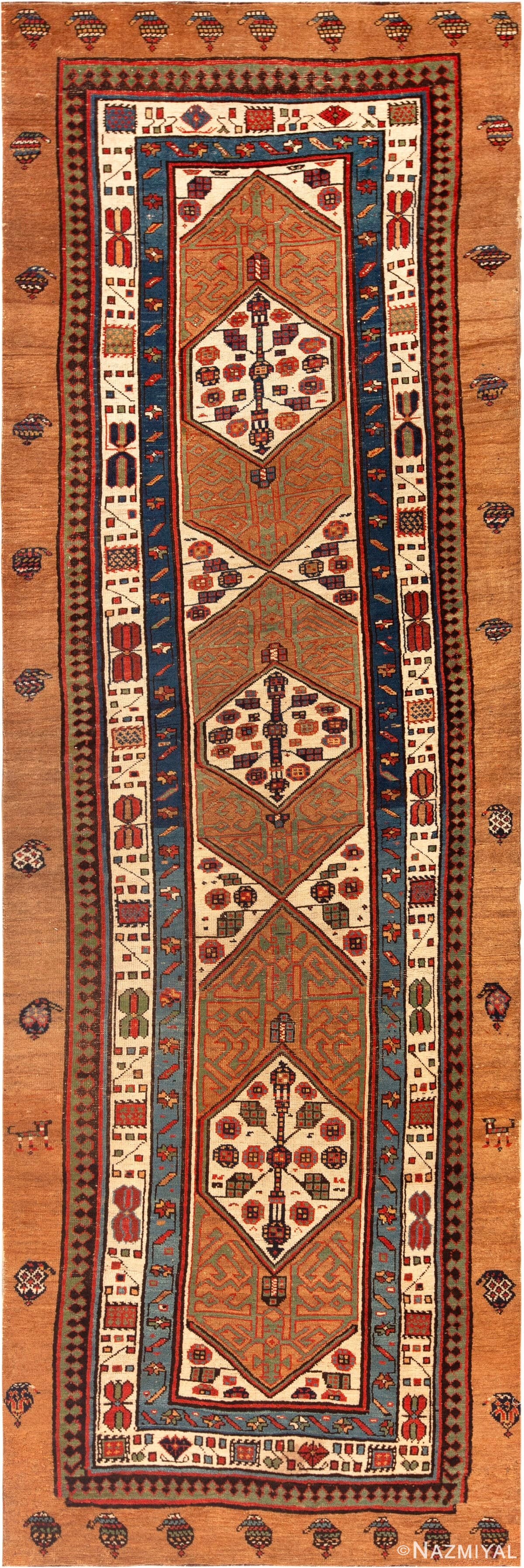 Tribal Antique Persian Serab Runner Rug 73177 by Nazmiyal Antique Rugs