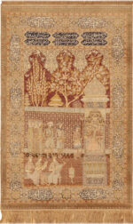 Antique Turkish Keysari Pictorial Silk Rug 73045 by Nazmiyal Antique Rugs