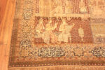 Corner Of Antique Turkish Keysari Pictorial Silk Rug 73045 by Nazmiyal Antique Rugs