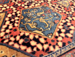 Texture Of Large Fine Antique Persian Mohtashem Kashan Rug 73066 by Nazmiyal Antique Rugs