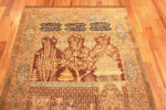 Top Antique Turkish Keysari Pictorial Silk Rug 73045 by Nazmiyal Antique Rugs