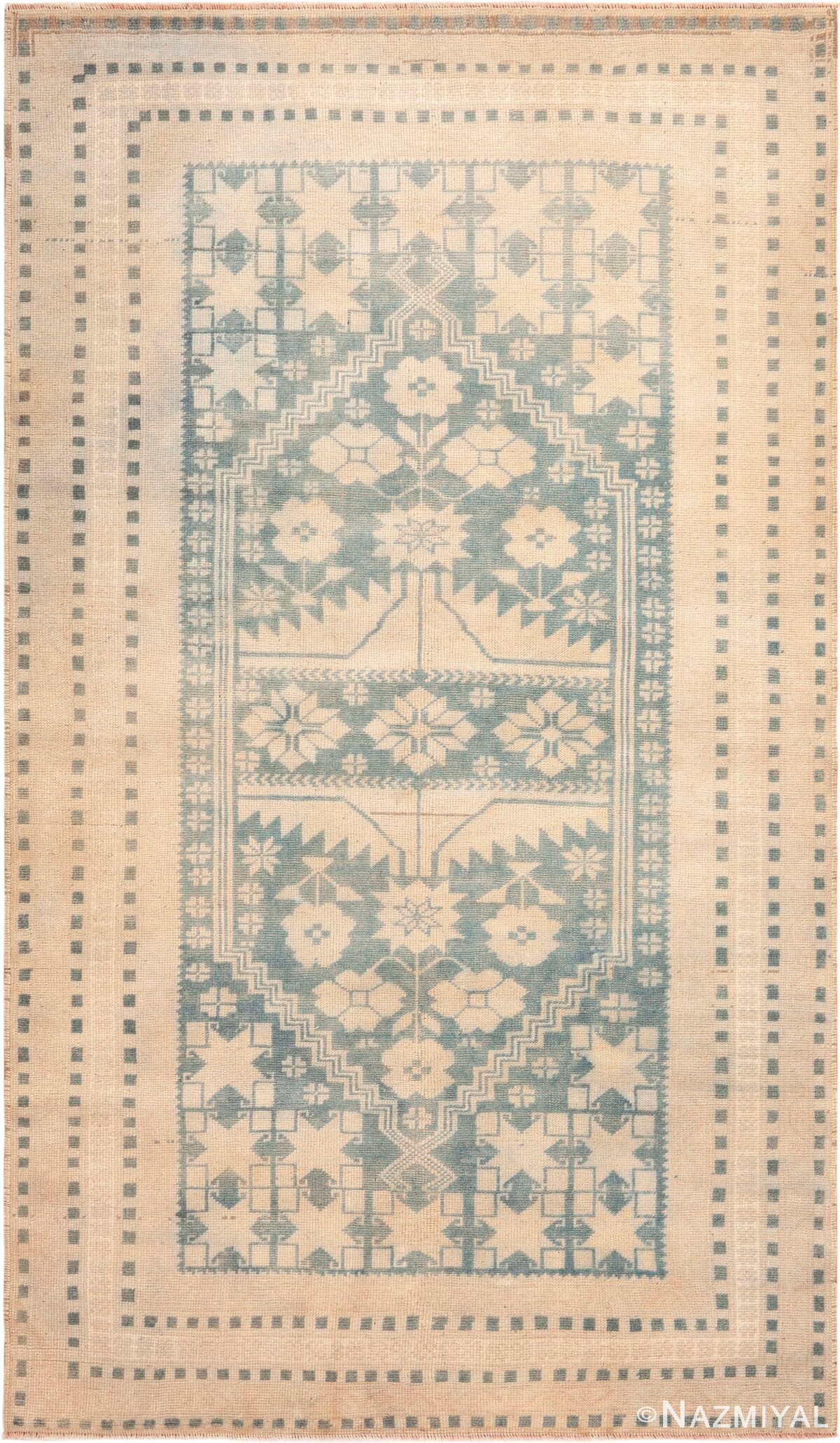 Vintage Turkish Tulu Geometric Tribal Rug 73264 by Nazmiyal Antique Rugs