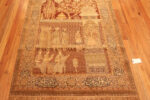 Whole View Of Antique Turkish Keysari Pictorial Silk Rug 73045 by Nazmiyal Antique Rugs