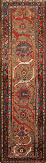 Antique Persian Kurdish Bidjar Runner Rug 73289 by Nazmiyal Antique Rugs