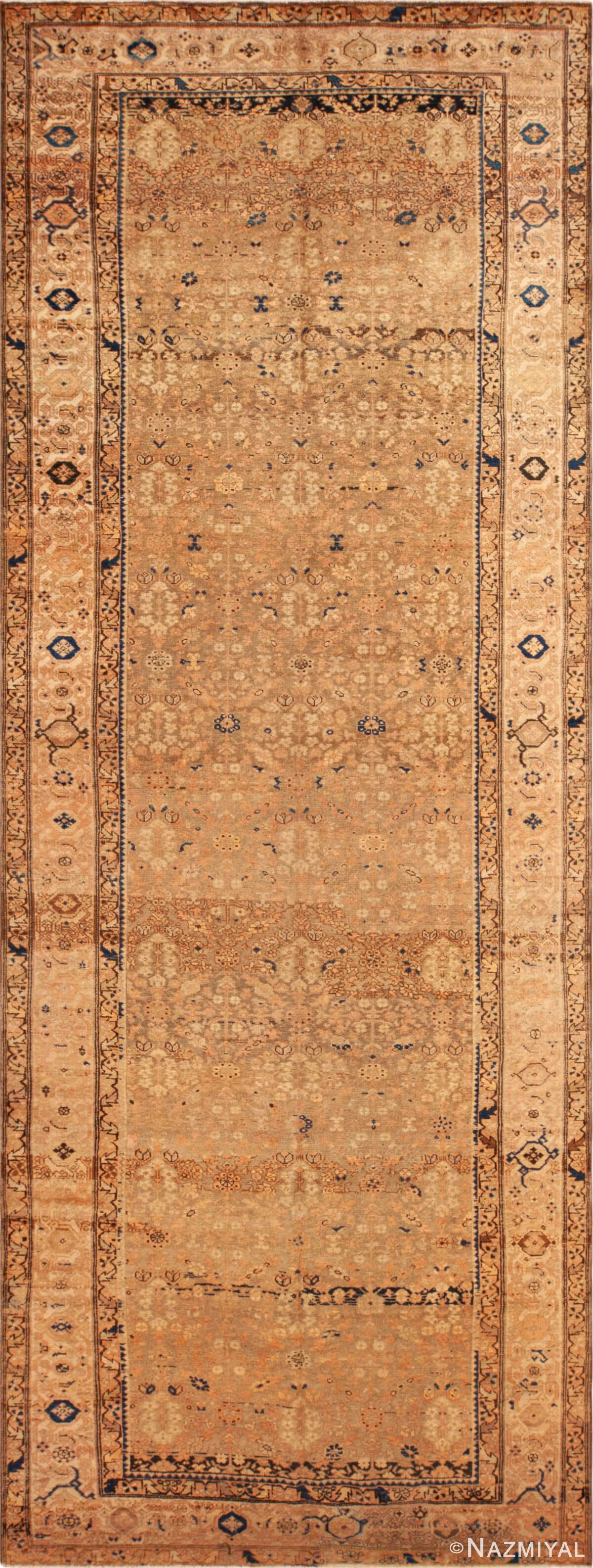 Antique Persian Farahan Gallery Size Rug 43791 by Nazmiyal Antique Rugs