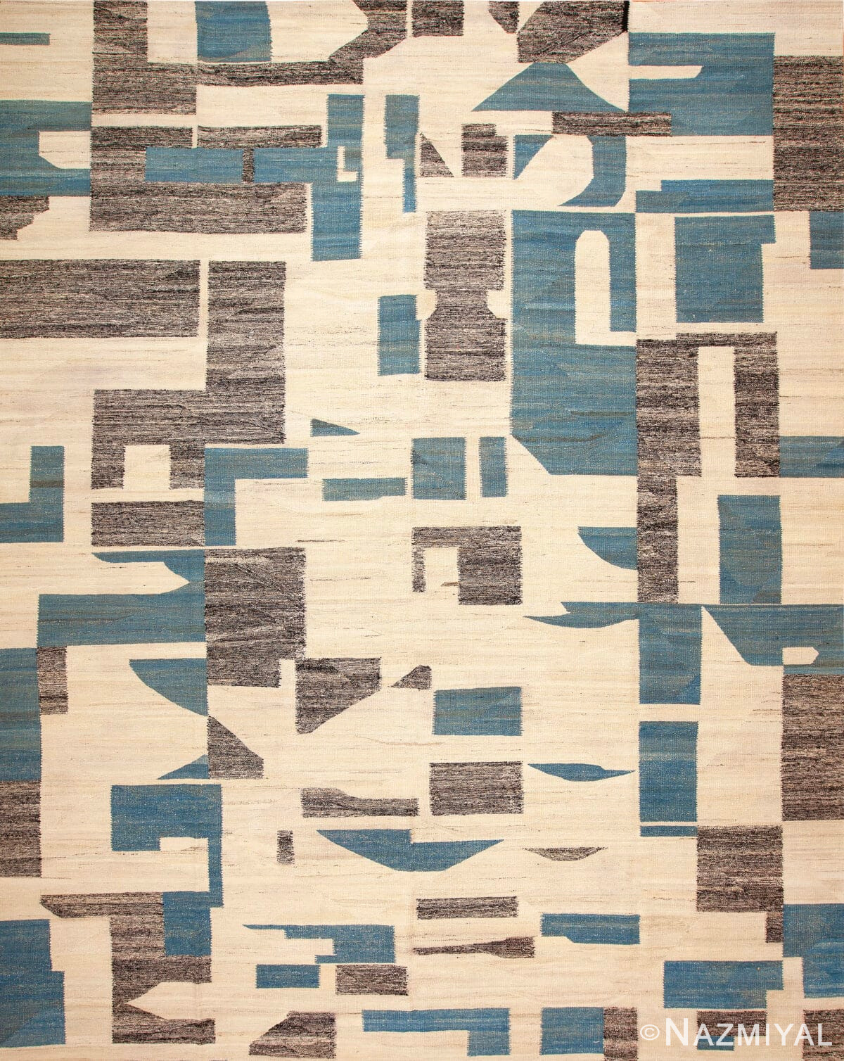 Large Modern Abstract Flatweave Kilim Rug 11928 by Nazmiyal Antique Rugs