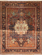 Antique Persian Mohtasham Kashan Carpet 44836 by Nazmiyal Antique Rugs