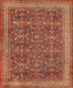 Antique Persian Floral Sarouk Farahan Rug 43447 by Nazmiyal Antique Rugs