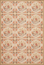 Antique Needlepoint English Rug 43816 by Nazmiyal Antique Rugs