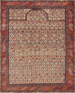 Antique Silk and Wool Dagestan Prayer Rug Antique Silk and Wool Dagestan Prayer Rug 43907 by Nazmiyal Antique Rugs