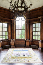 Bay Window Wendy Morrison Design A Mughal Painting Hand Knotted Rug 12130 by Nazmiyal Antique Rugs