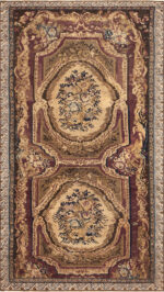 Classic European Design Antique Caucasian Karabagh Area Rug 43854 by Nazmiyal Antique Rugs