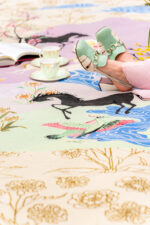 Close Up Of Wendy Morrison Design - A Mughal Painting Part 2 Hand-Knotted Rug 12131 by Nazmiyal Antique Rugs