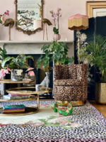 Wendy Morrison Design - Cheetah Florals Hand Tufted Rug 12139 by Nazmiyal Antique Rugs