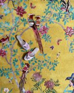 Wendy Morrison Design-Birdsong Yellow Hand-Tufted Rug 12137 by Nazmiyal Antique Rugs