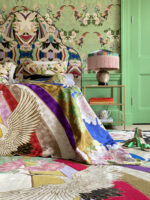 Eclectic Wendy Morrison Design Arc-en-Ciel Wool and Silk Hand Knotted Rug 12133 by Nazmiyal Antique Rugs
