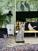 Wendy Morrison Design - Cheetah Florals Hand Tufted Rug 12139 by Nazmiyal Antique Rugs
