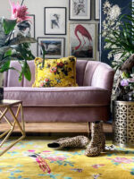 Wendy Morrison Design-Birdsong Yellow Hand-Tufted Rug 12137 by Nazmiyal Antique Rugs