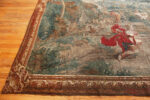 17th Century Antique French Silk and Wool Renaissance Tapestry: Aristocrats at Leisure in an Idyllic Countryside Setting 73309 by Nazmiyal Antique Rugs Collection