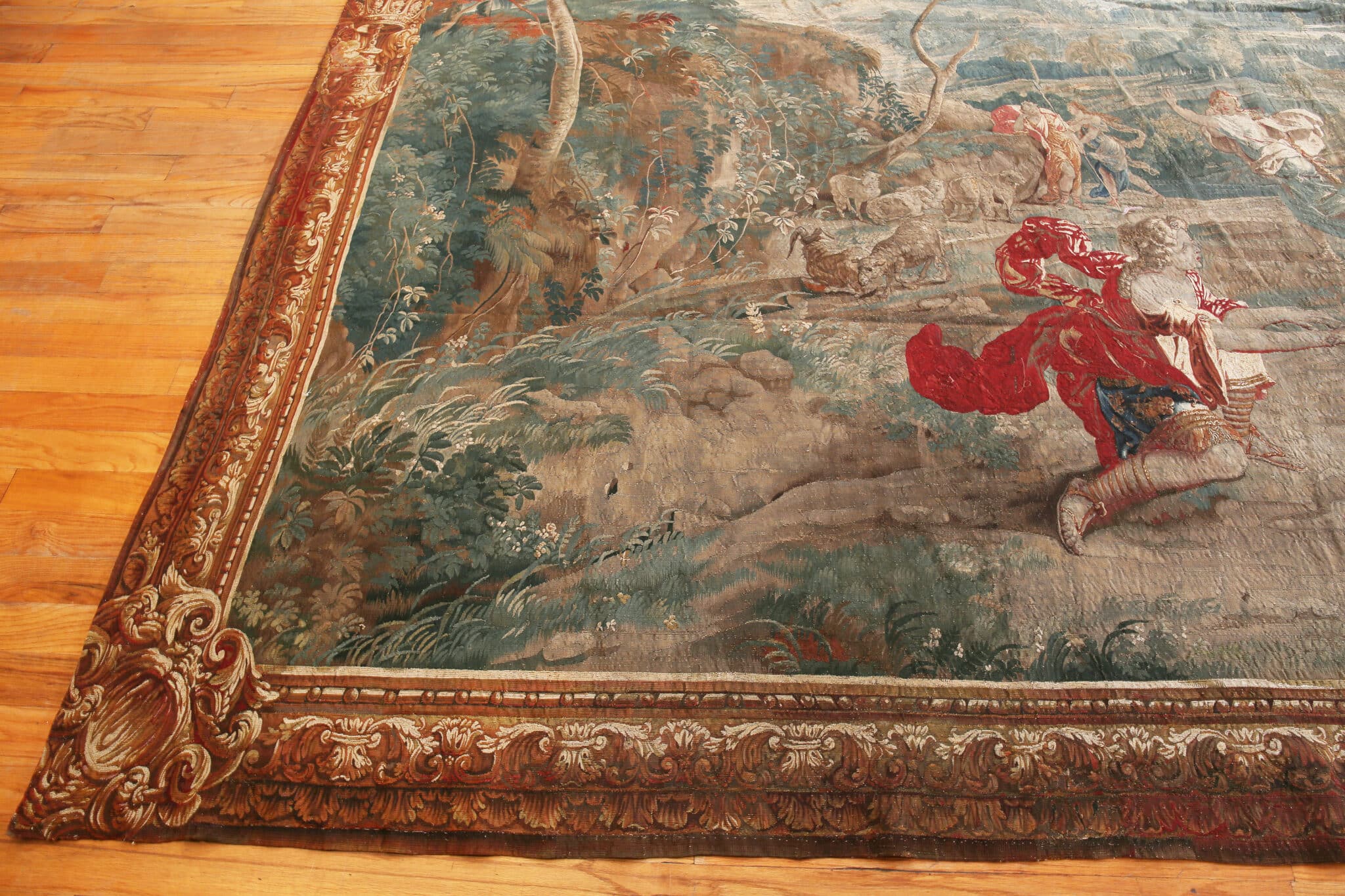 1700s Rug Patterns 17th Century French Silk Renaissance Aristocrats at Leisure Tapestry