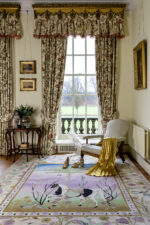 Living Room Wendy Morrison Design A Mughal Painting Hand Knotted Rug 12130 by Nazmiyal Antique Rugs