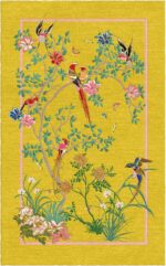 Wendy Morrison Design-Birdsong Yellow Hand-Tufted Rug 12137 by Nazmiyal Antique Rugs