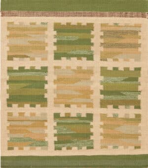 Modern Custom Swedish Kilim Rug Sample 60849 by Nazmiyal Antique Rugs