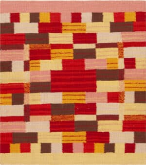 Small Modern Geometric Swedish Design Kilim Rug 60855 by Nazmiyal Antique Rugs