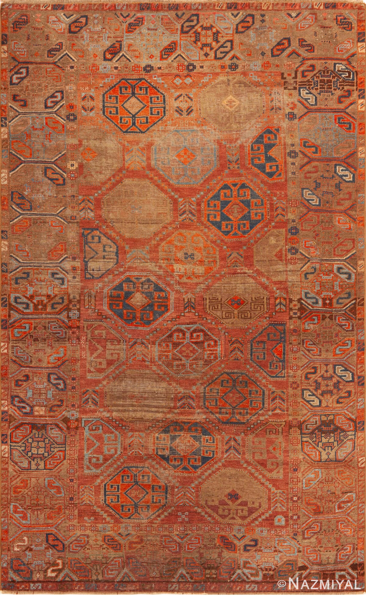 Antique Persian Geometric Baluch Small Rug 73287 by Nazmiyal Antique Rugs