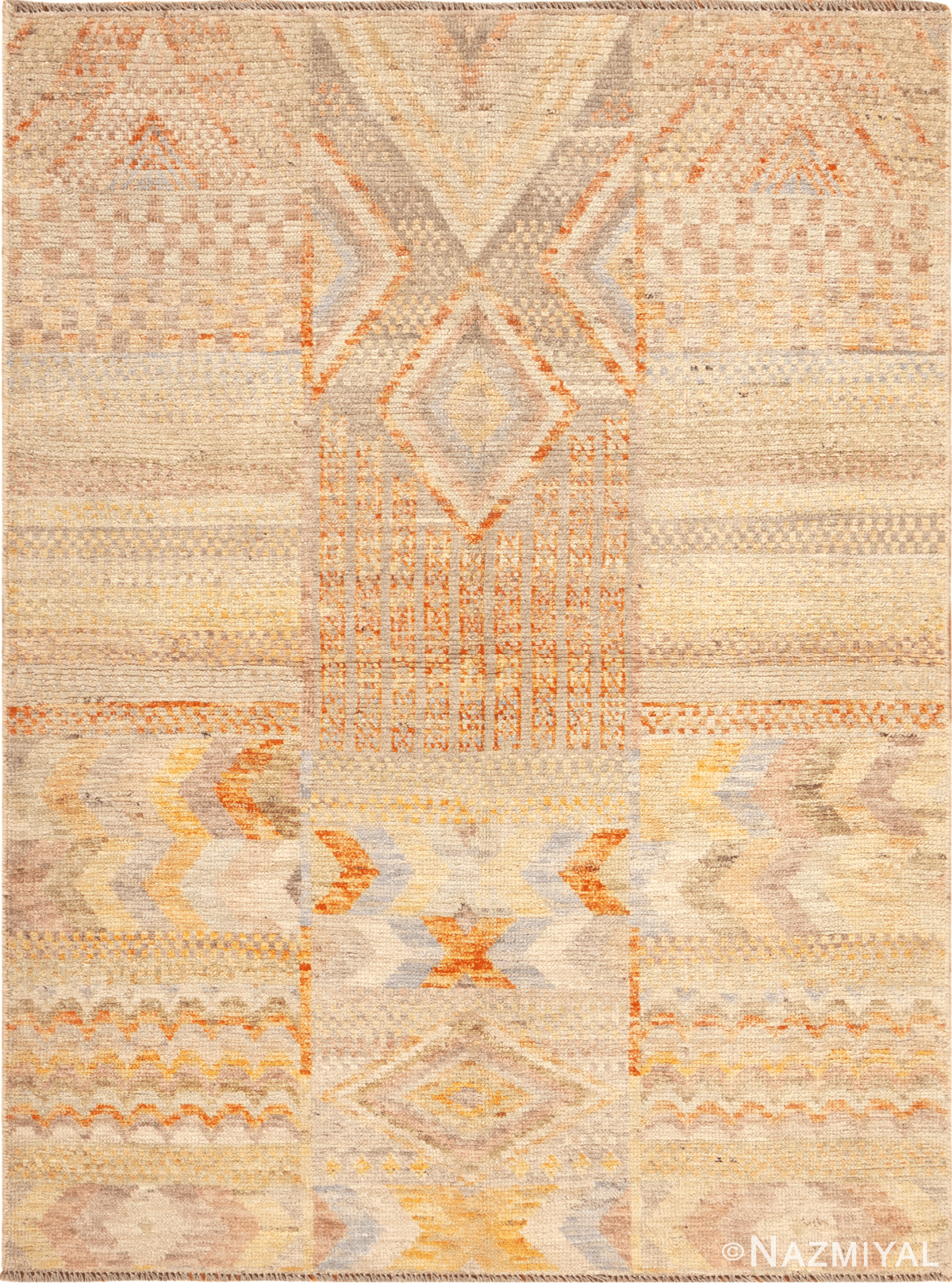 Modern Contemporary Geometric Flat Weave Kilim Rug 12120 by Nazmiyal Antique Rugs Collection