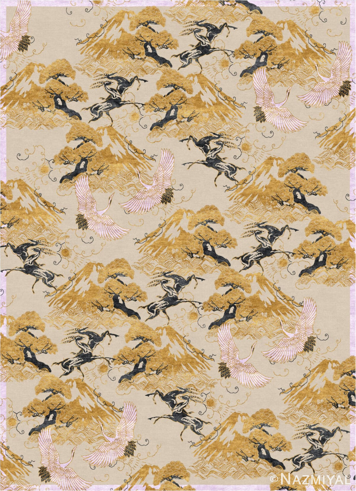 Wendy Morrison Design - Eternal Toile Hand-Knotted Rug 12147 by Nazmiyal Antique Rugs