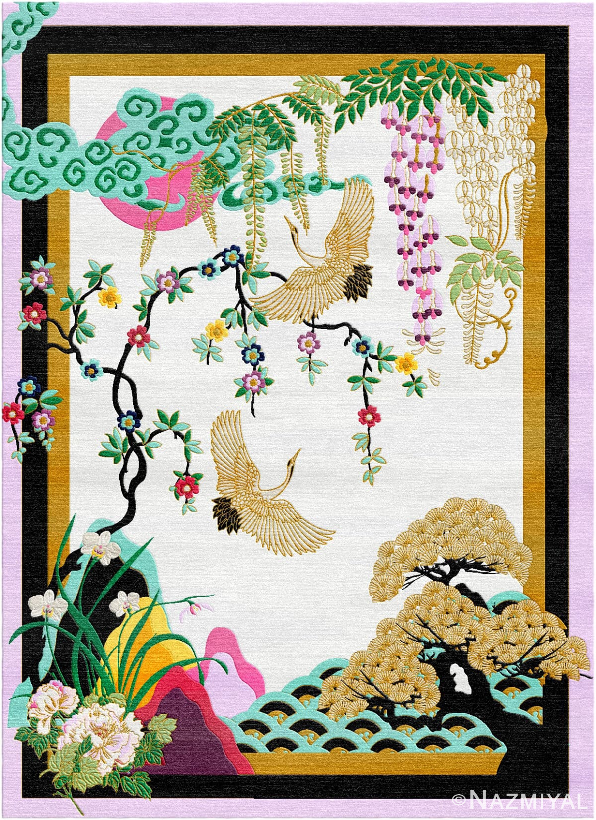 Wendy Morrison Design - Eternity Light Hand Tufted Rug 12150 by Nazmiyal Antique Rugs