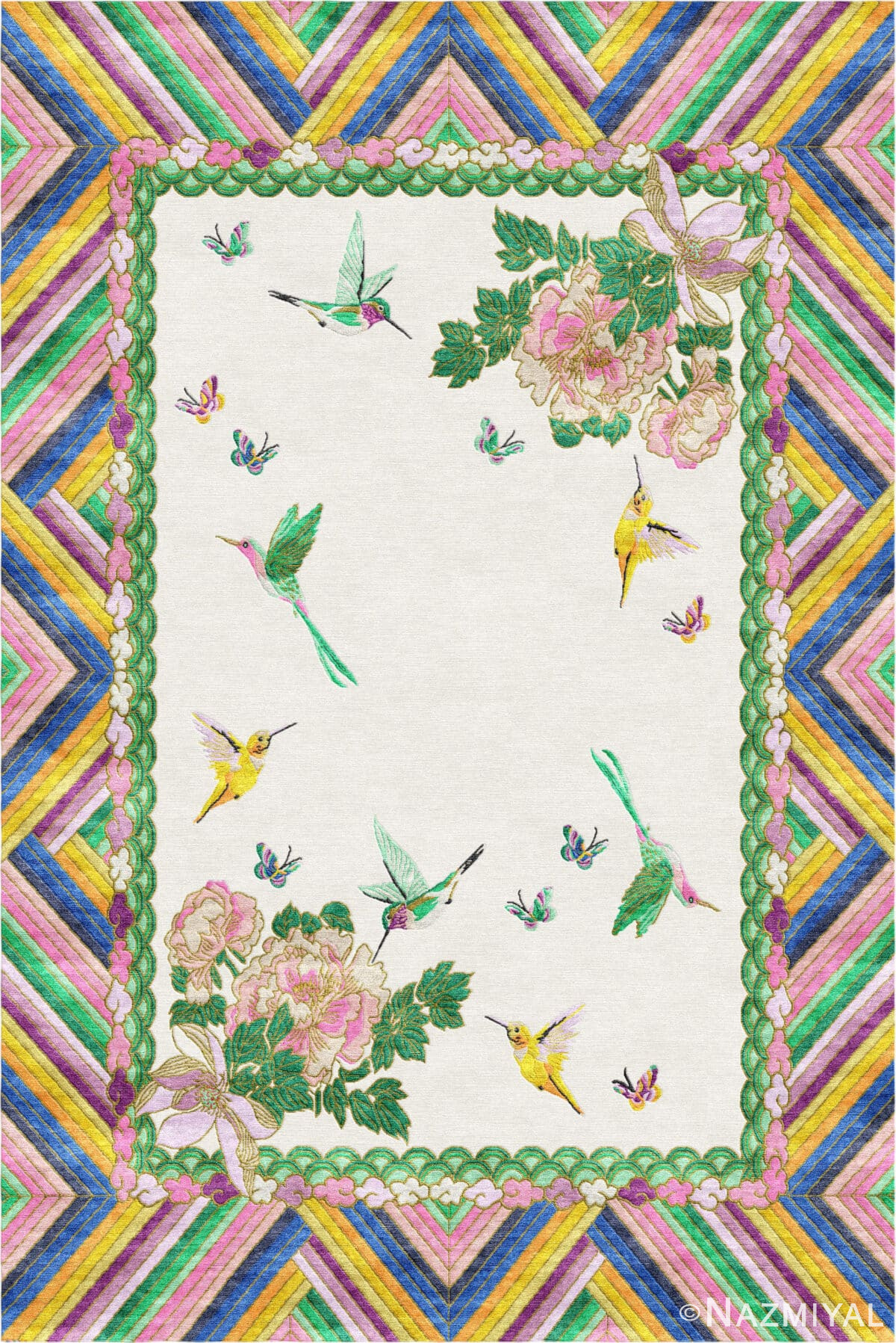 Wendy Morrison Design - Joy Hand Tufted Rug 12169 by Nazmiyal Antique Rugs