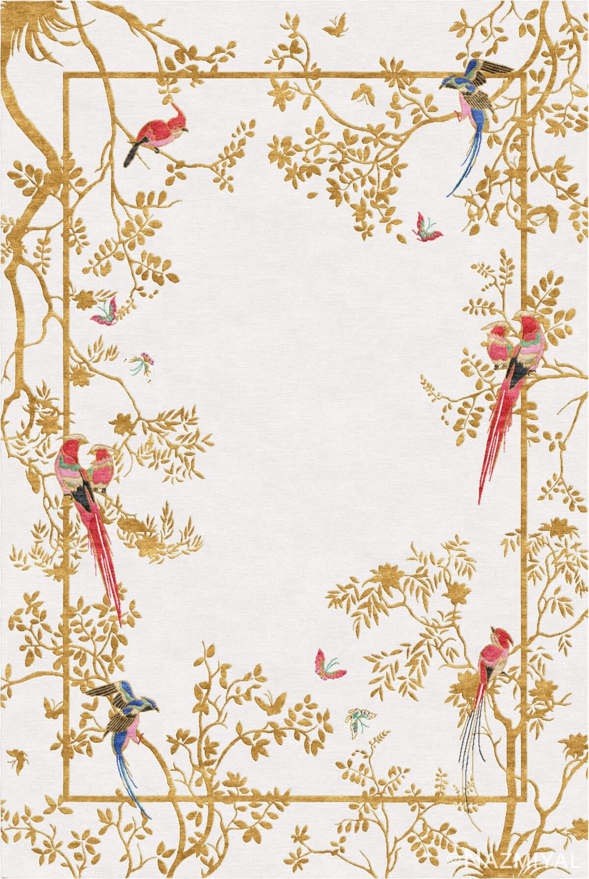Wendy Morrison Design - Jardin de Orient Ecru Hand-Tufted Rug 21263 by Nazmiyal Antique Rugs